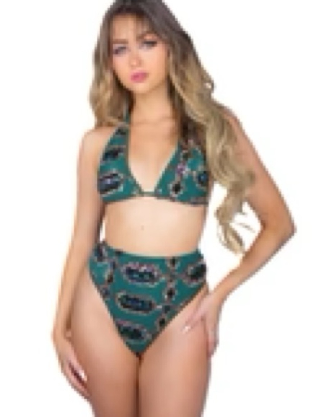 Emerald Jade Goddess Sequin Set